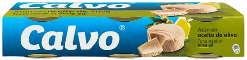 Тунець в оливковій олії CALVO 3х80г