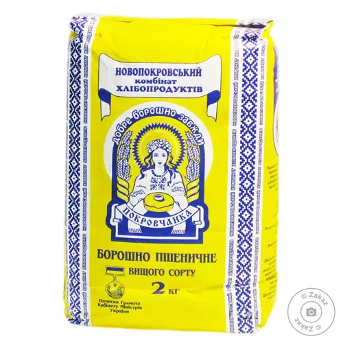 Борошно Покровчанка пшеничне вищий сорт 2кг