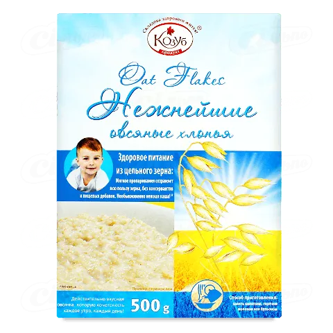 Пластівці вівсяні «Козуб» «Найніжніші», 500г