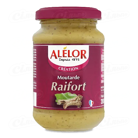 Гірчиця Alelor з хріном, 200г