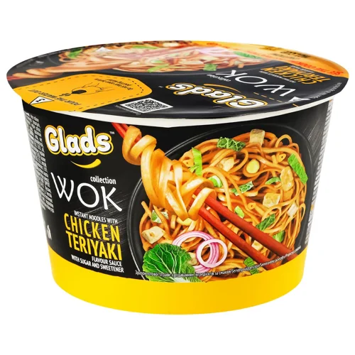 Локшина Glads Wok Курка Теріякі з соусом 95г