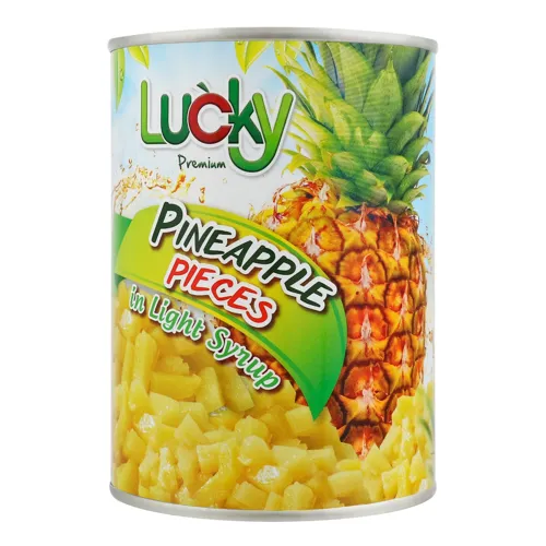 Ананас LUCKY шматочками в сиропі 580мл ж/б