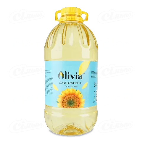 Олія соняшникова Olivia рафінована дезодорована виморожена, 3л