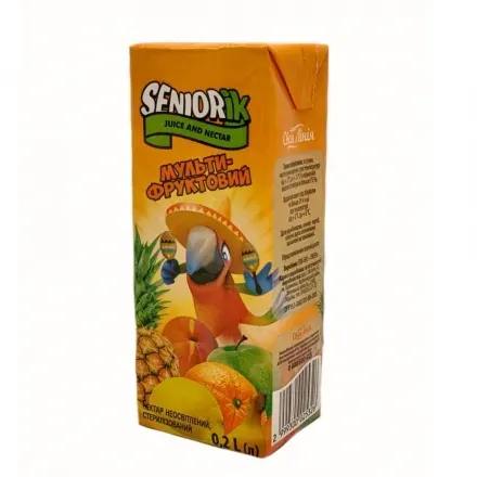 Нектар мульти-фруктовий Своя Лінія Seniorik 200мл тетра-пак