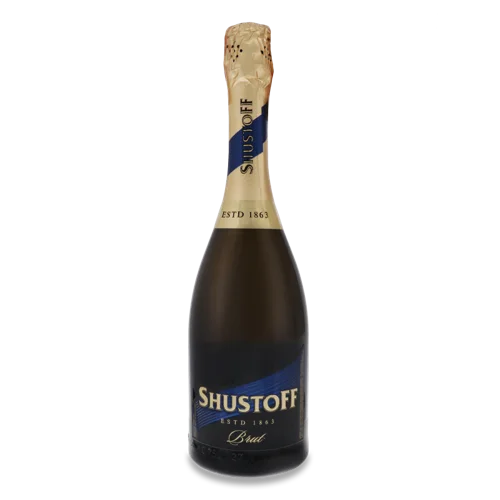 Шампанське Брют Shustoff, в/ґ, 0.75л, 10.5-12.5%
