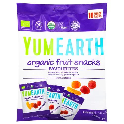 Цукерки YumEarth жувальні фруктові асорті органічні 198г