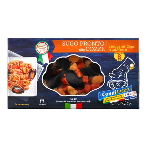 Коктейль морський заморожений Sugo Pronto alle cozze Esca 450г