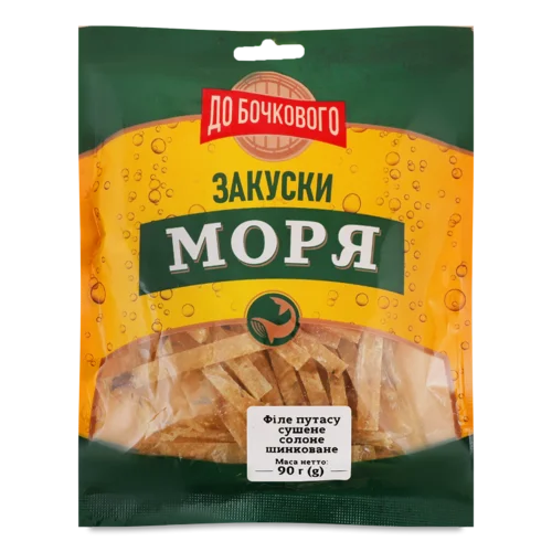 Філе Путасу Сушене Солоне Шинковане, в/ґ, 90г