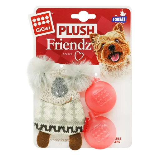 Іграшка для собак GiGwi Plush Коала з пищалкою 10см