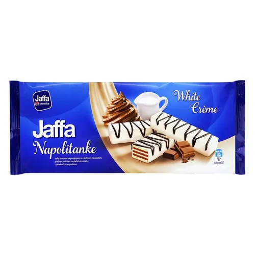 Вафлі Jaffa з білим кремом 168г