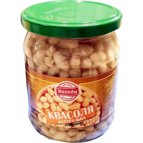 Квасоля Вигода натуральна консервована 480г