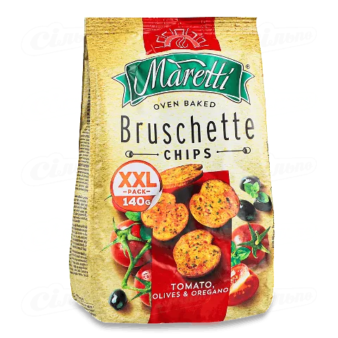 Брускети Maretti «Томат-оливки-орегано», 140г