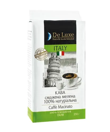 Кава натуральна мелена De Luxe Foods&Goods (100% А) вак/уп 250г