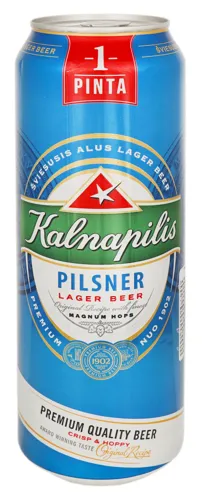Пиво Kalnapilis Pilsner світле пастеризоване 4,6% 0,568л