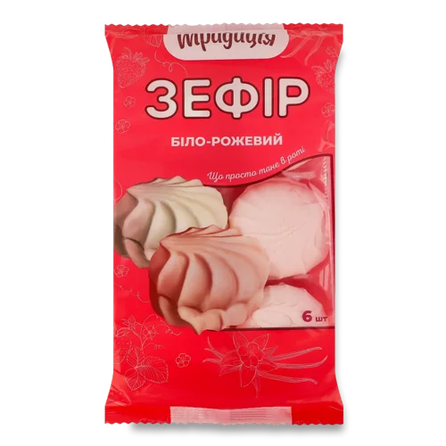 Зефір Біло-Рожевий, Вищого Ґатунку, Картонна Упаковка, 240 Г