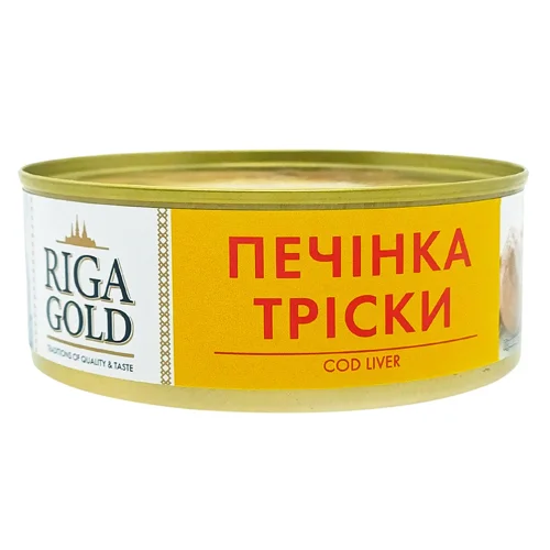Конс Печінка тріски Ризьке Золото 230 г з/б ключ