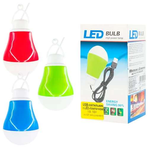 Світильник Dengos USB LED-BULB-5V5W