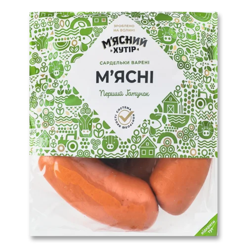 Сардельки Варені З М'яса Птиці М'ясний Хутір, кг