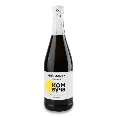 Напій Безалкогольний Слабогазований Класична Комбуча Eat Easy, с/пл 750мл