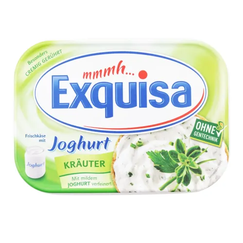 Сир 54% м'який з йогуртом та травами Exquisa п/у 200г