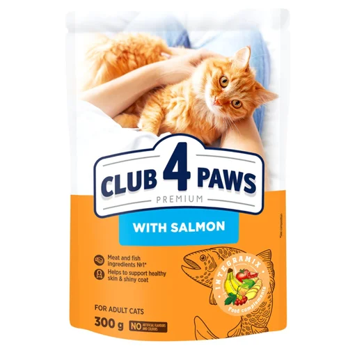Корм сухий Club 4 Paws Premium з лососем для котів 300г