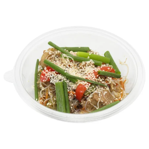 Фунчоза зі свининою та овочами