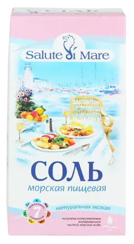 Сіль харчова морська дрібна Salute di Mare 750г