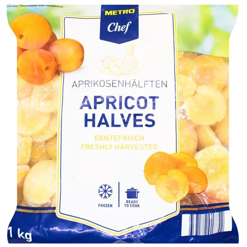 Абрикос Metro Chef половинки швидкозаморожені 1кг