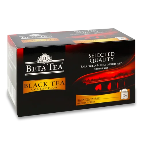 Чай Чорний Байховий Дрібний Вищого Ґатунку Selected Quality Beta Tea, к/у 25х2г