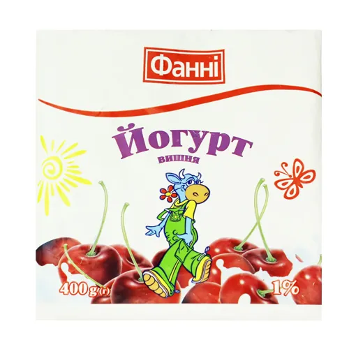 Йогурт 1% Вишня Фанні м/у 400г
