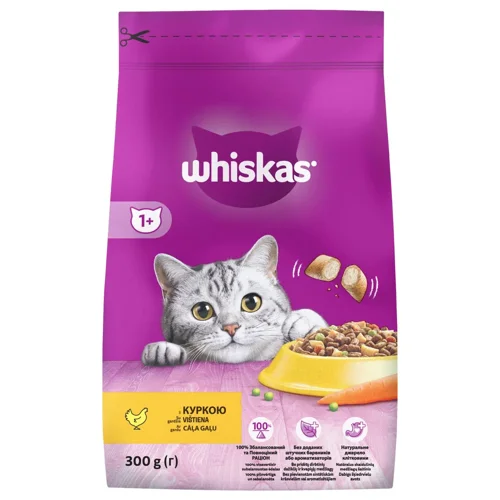 Корм сухий Whiskas з куркою для котiв 300г