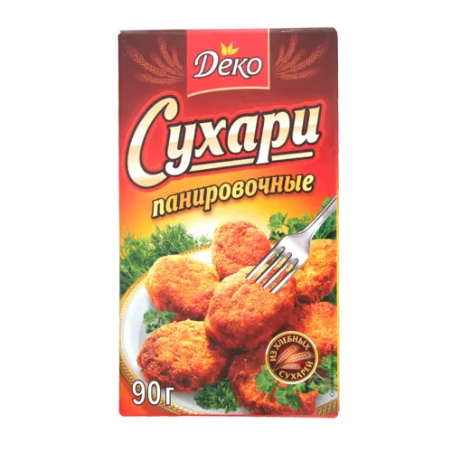 Сухарі панірувальні із хлібних сухарів Деко 90г