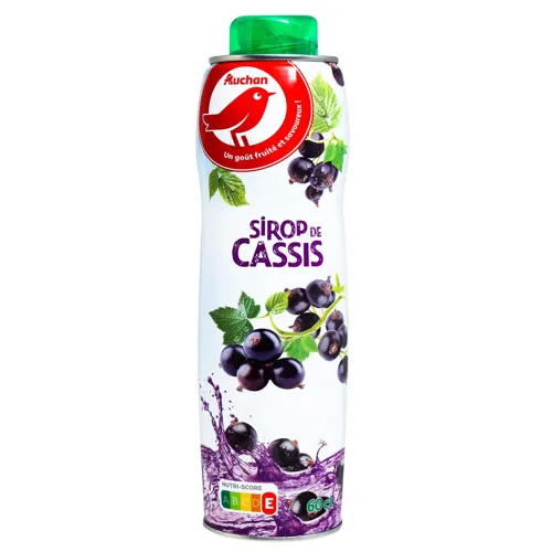 Сироп Ашан Чорна смородина 0,6л