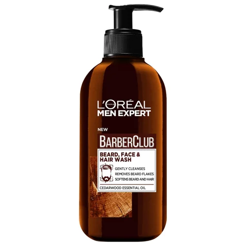 Шампунь L'Oreal Men Expert Barber Club для волосся, бороди і шкіри обличчя 200мл