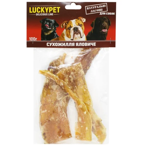 Ласощі для собак Lucky Pet Сухожилля яловиче 100г
