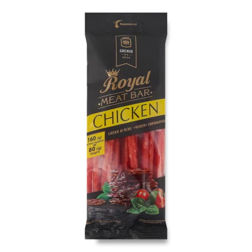 М'ясні Снеки Чікен Royal Gremio, с/к, м/у, 80г