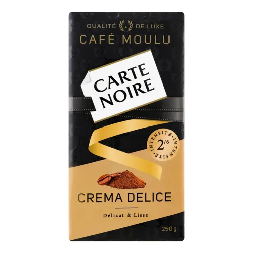 Кава натуральна смажена мелена Crema Delice Carte Noire вищого ґатунку 250г