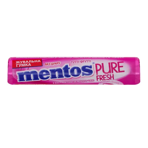 Жувальна гумка Mentos Pure Fresh Тутті-Фрутті 15,75г