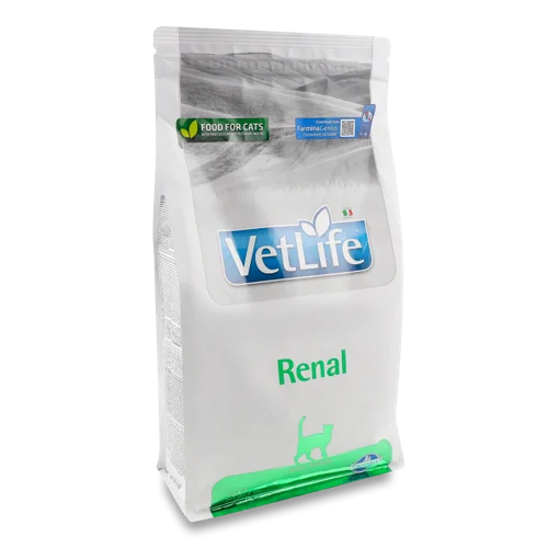 Корм для котів Vet Life Renal В/ґ сухий, 2 кг Farmina