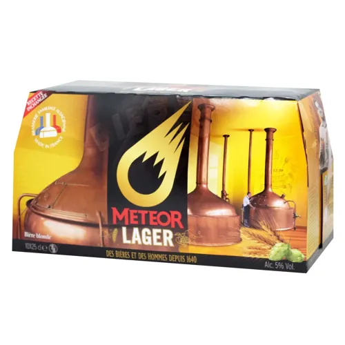 Пиво Meteor Lager Pack 5% 10шт 250мл