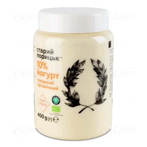 Йогурт «Лавка традицій» «Старий Порицьк» «Грецький» органічний 10%, 400г