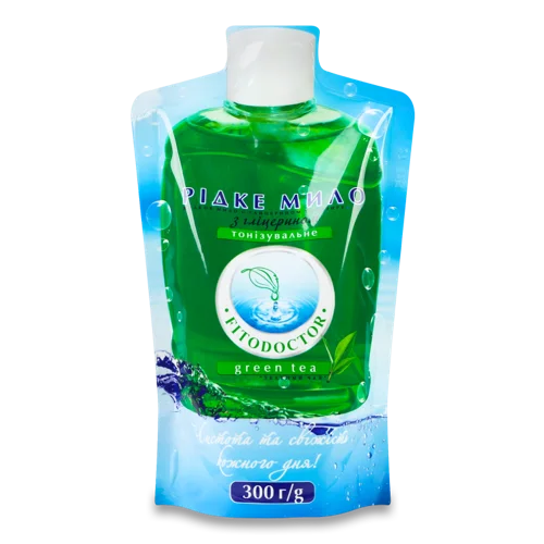 Рідке Тонізуюче Мило З Гліцерином Green Tea Fitodoctor, 300г