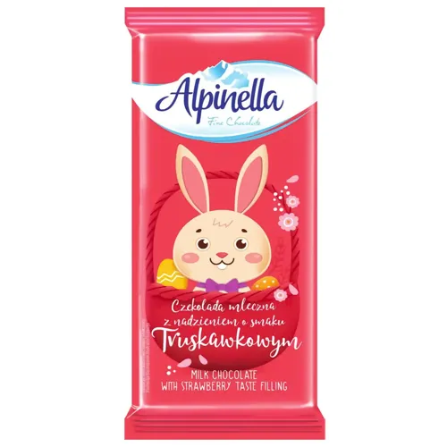 Шоколад Alpinella Easter Полуниця 100г
