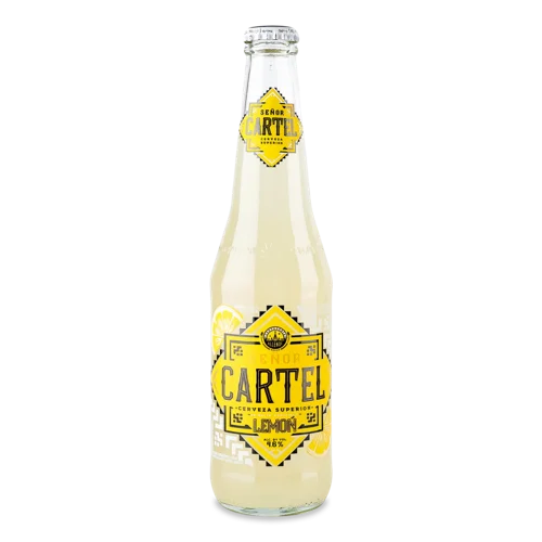 Пиво Спеціальне Нефільтроване Пастеризоване Лимон, 0.33л, 4.6%, Senor Cartel