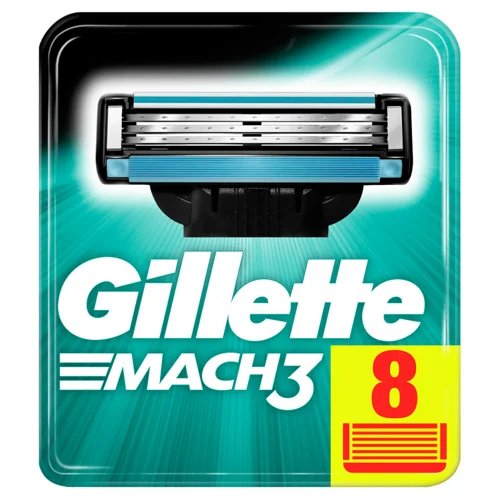 Бритва Gillette Mach 3 8 шт, в/ґ, з/б