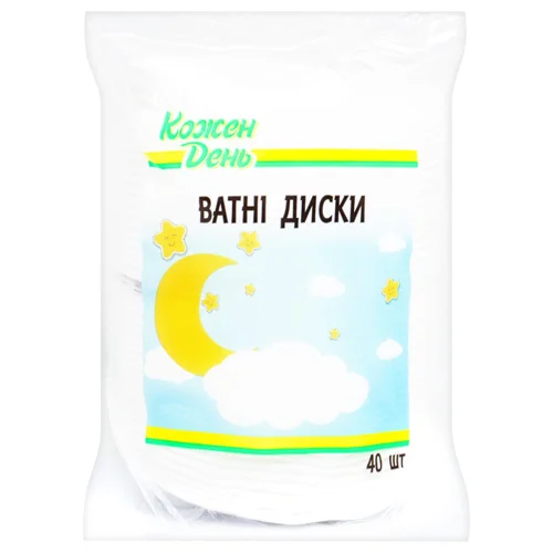 Пластини Кожен День ватні 40шт