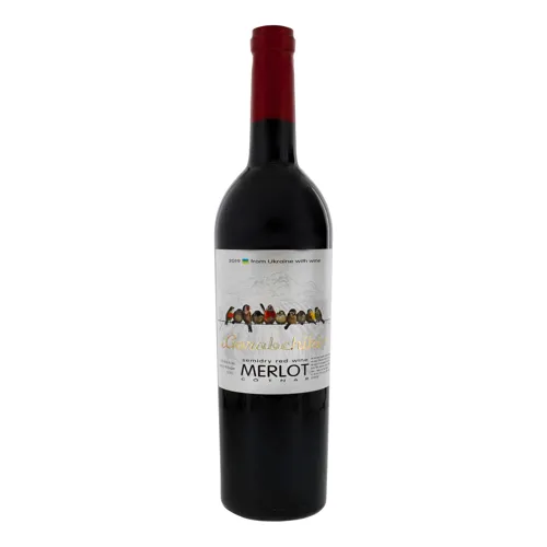 Вино 0.75л 11-12% червоне напівсухе Merlot Gorobchiki Cotnar бут