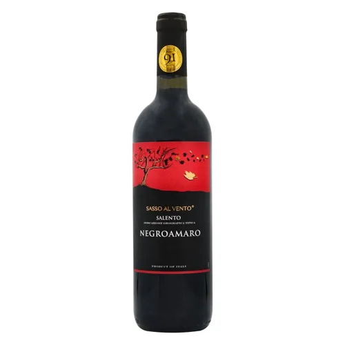 Вино Sasso Negroamaro червоне напівсухе 13.5% 0,75л