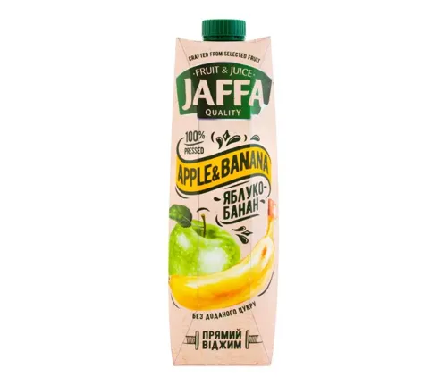 Сік Jaffa яблучно-банановий, прямий віджим, 0.95л