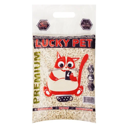 Наповнювач Lucky Pet Premium з деревини 3кг